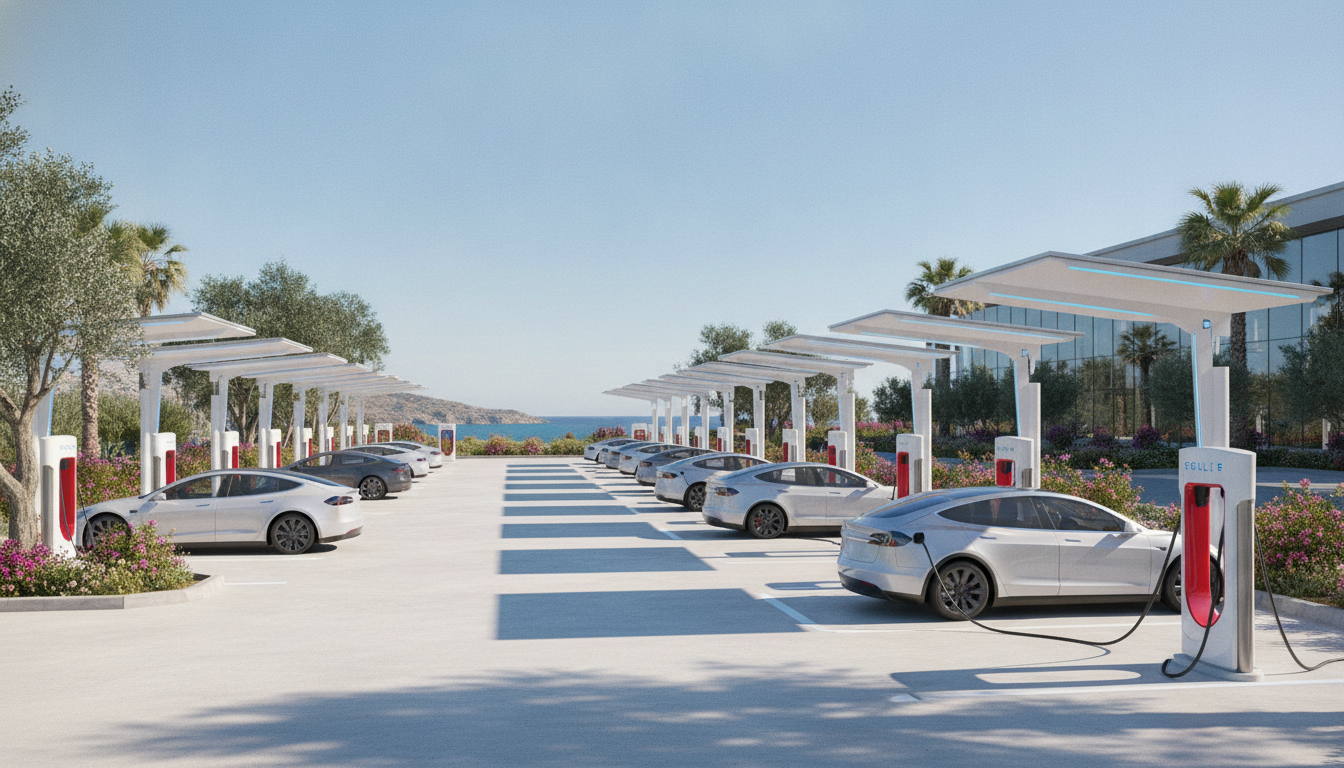 Tesla, Türkiye'deki Şarj Ağını Genişletiyor: Muğla'da Yeni Supercharger Açıldı