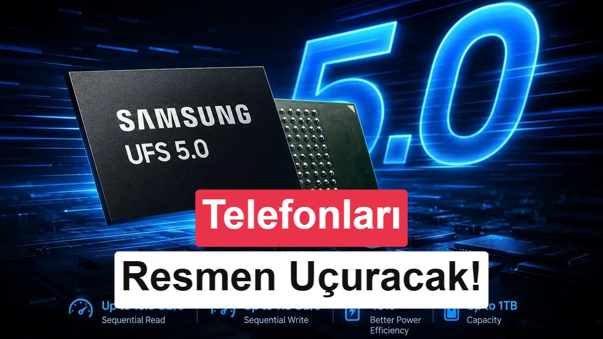 Samsung UFS 5.0 Standardını Duyurdu: Mobil Depolamada Hız İkiye Katlanıyor