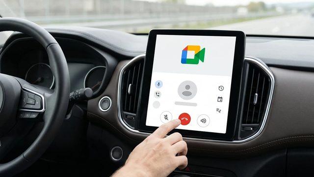 Google Meet, Android Auto'ya Geldi: Araç İçi Toplantı Dönemi