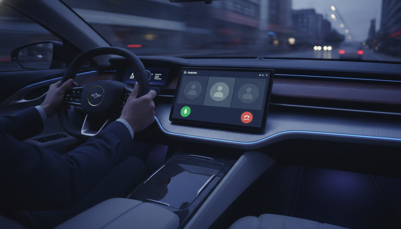 Google Meet Android Auto'ya Geldi: Sürüş Güvenliği Odaklı Yeni Özellikler