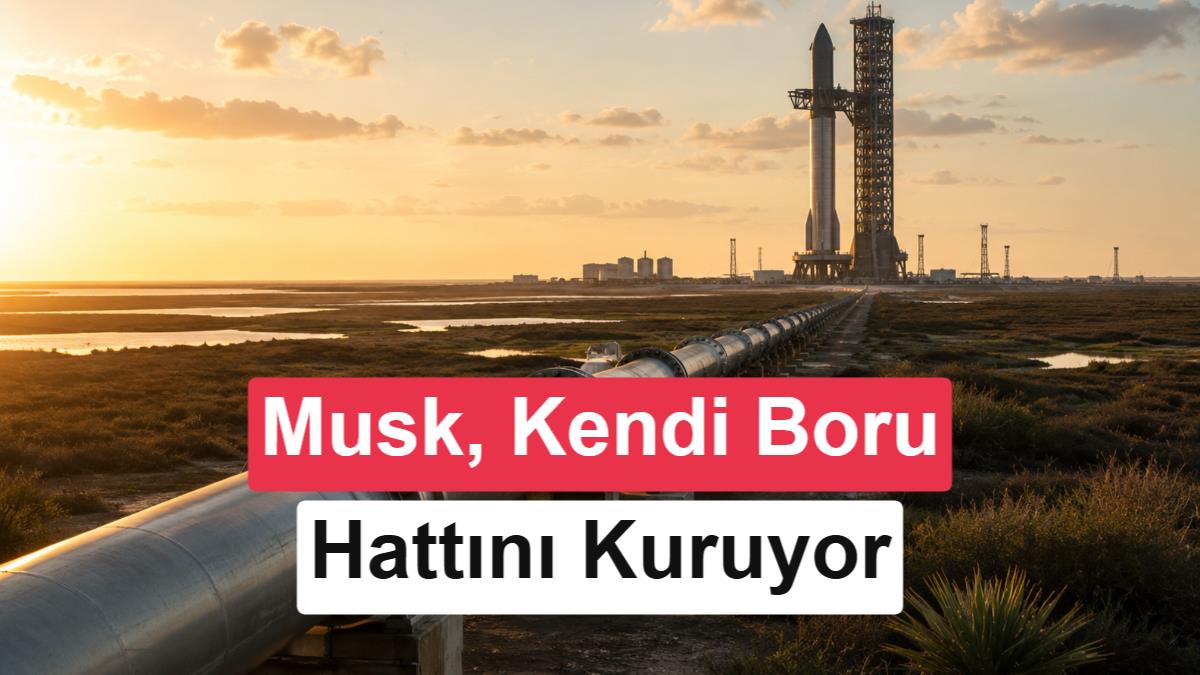 SpaceX, Starship Roketleri İçin Özel Doğal Gaz Boru Hattı 'Starpipe'ı Kuruyor