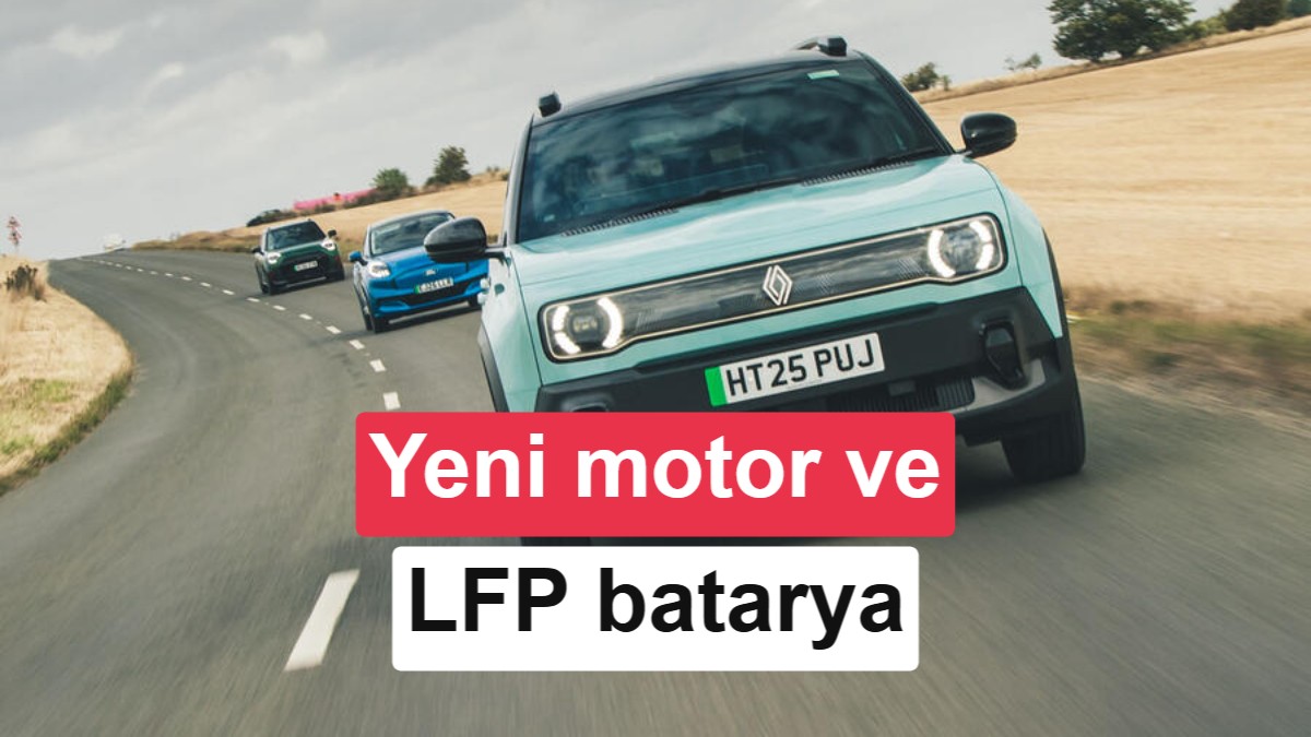 Renault'dan Elektrikli Araç Hamlesi: Yeni Motor ve LFP Batarya ile Menzil Artıyor