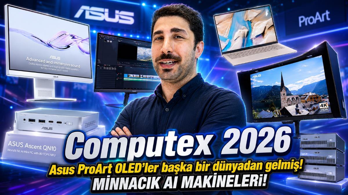 ASUS, Computex'te Yeni ProArt QD-OLED Monitörlerini ve Mini PC Modellerini Tanıttı