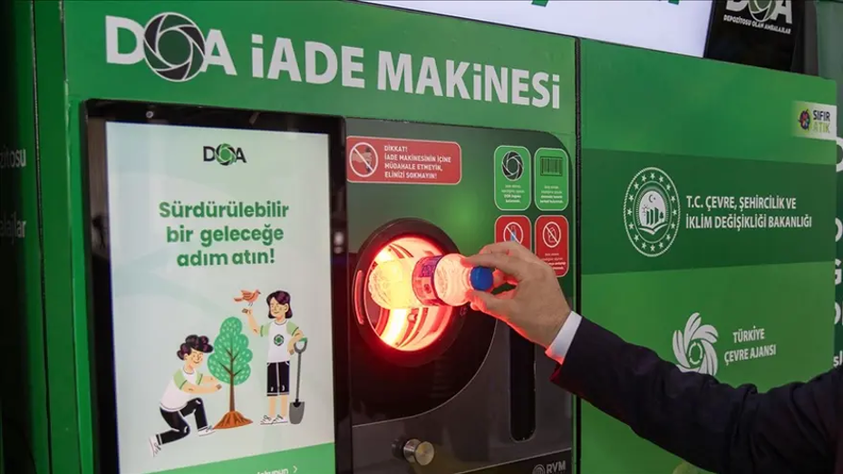 Türkiye'nin Dijital Geri Dönüşüm Sistemi DOA İlk Gününde 1,5 Milyon Ambalaja Ulaştı