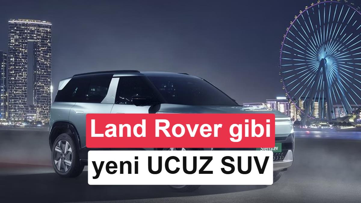 Land Rover Tasarımlı Uygun Fiyatlı Elektrikli SUV: Tata Sierra EV Satışa Çıktı