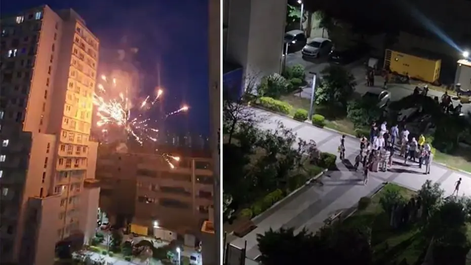 Esenyurt'ta Havai Fişek Gerginliği: Site Sakinleri Birbirine Girdi