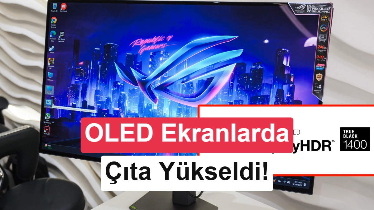 VESA'dan OLED Ekranlar İçin Yeni Standart: DisplayHDR True Black 1400 Tanıtıldı