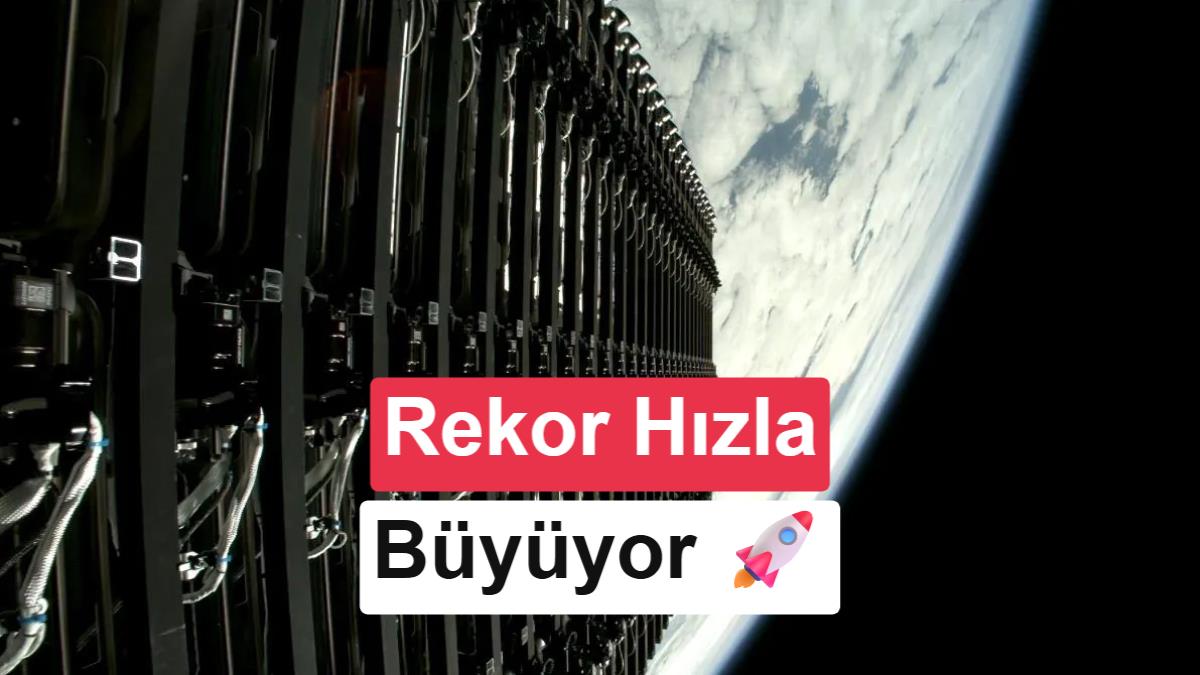SpaceX, Starlink Uydularıyla Alçak Dünya Yörüngesinde Yeni Bir Rekora Koşuyor