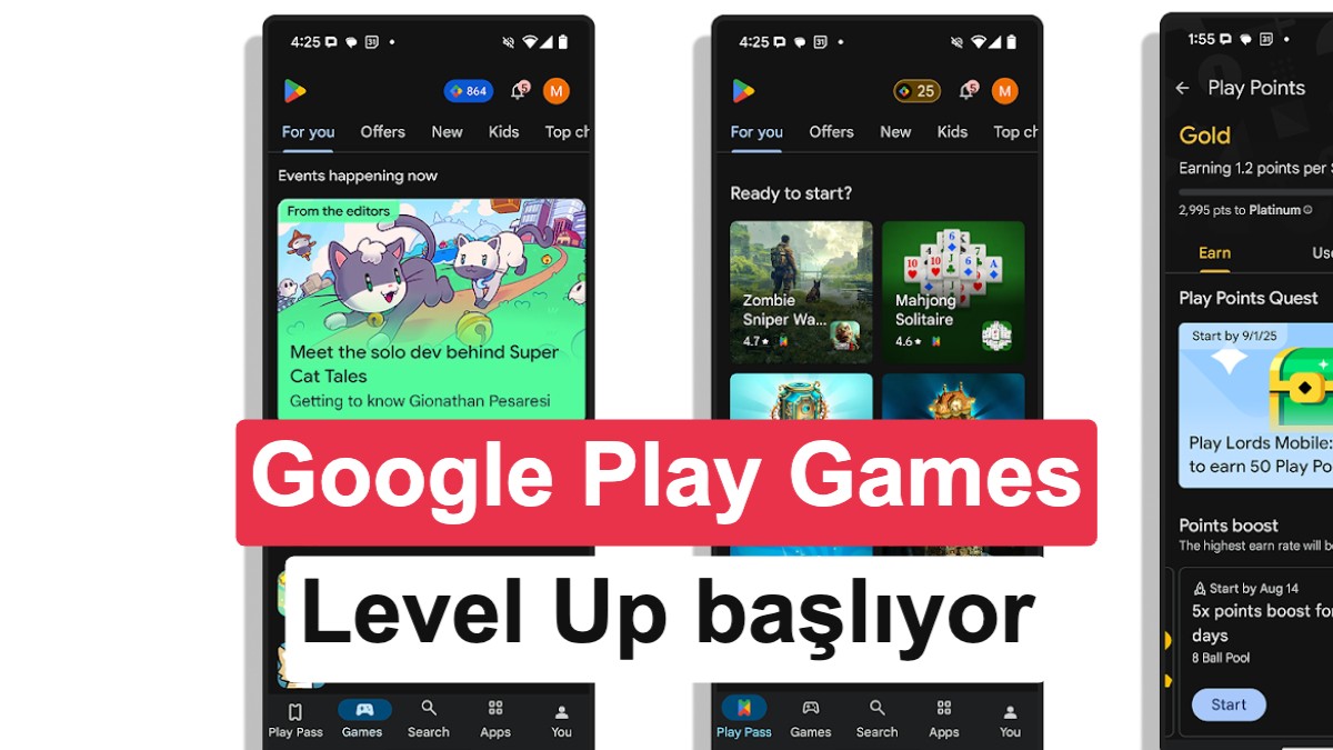 Google Play Games Level Up Programı Başladı: Oyuncular ve Geliştiriciler İçin Yeni Dönem