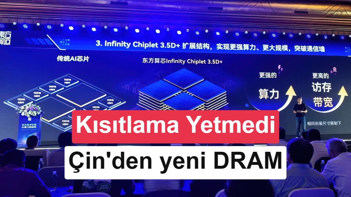 Çinli DFSX, 3.5D Chiplet ve 3D DRAM Teknolojili Yeni Yapay Zeka Çipini Tanıttı