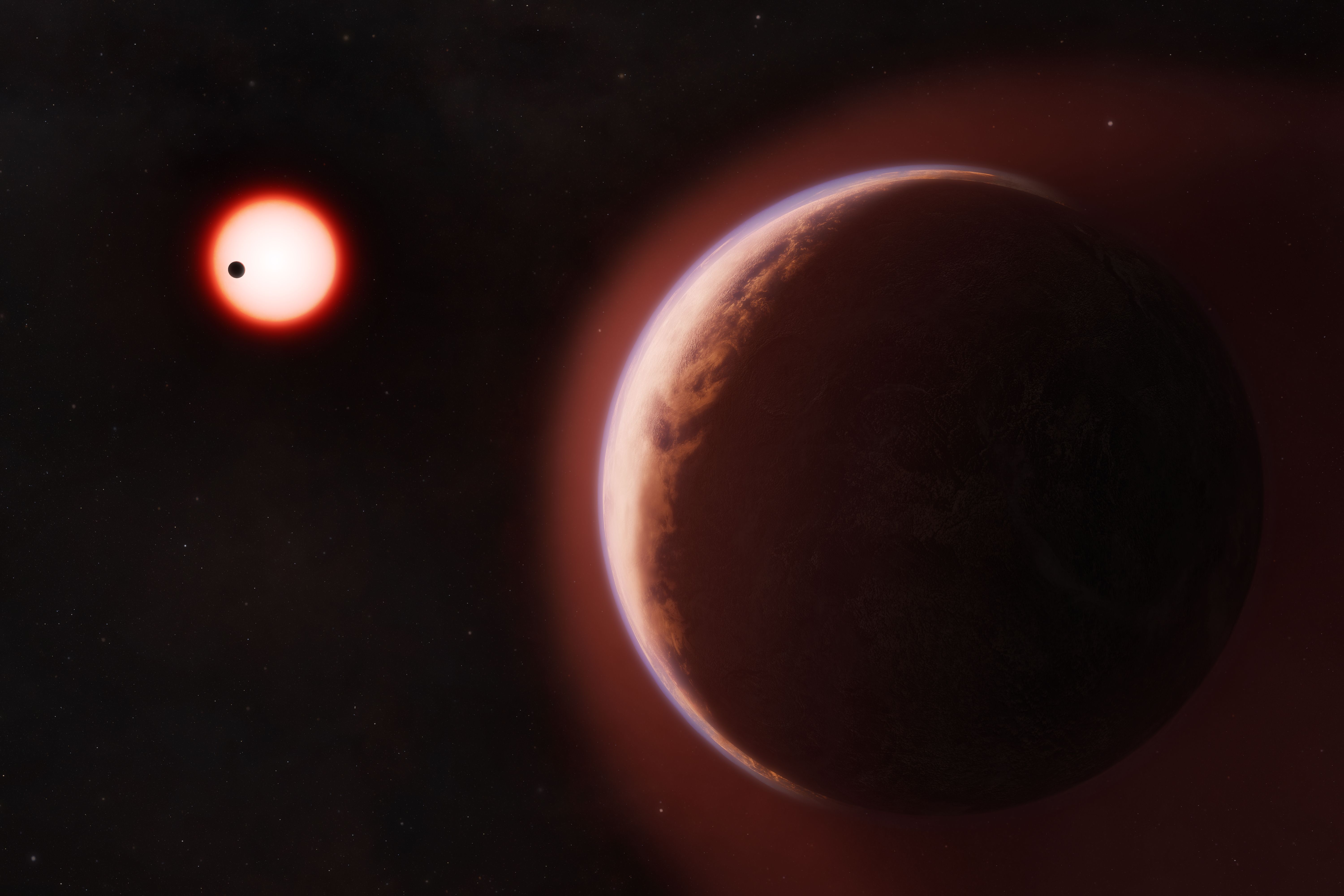 Astronomlar Yaşanabilir Bölgede Atmosferi Olan İlk Kayalık Ötegezegeni Keşfetti