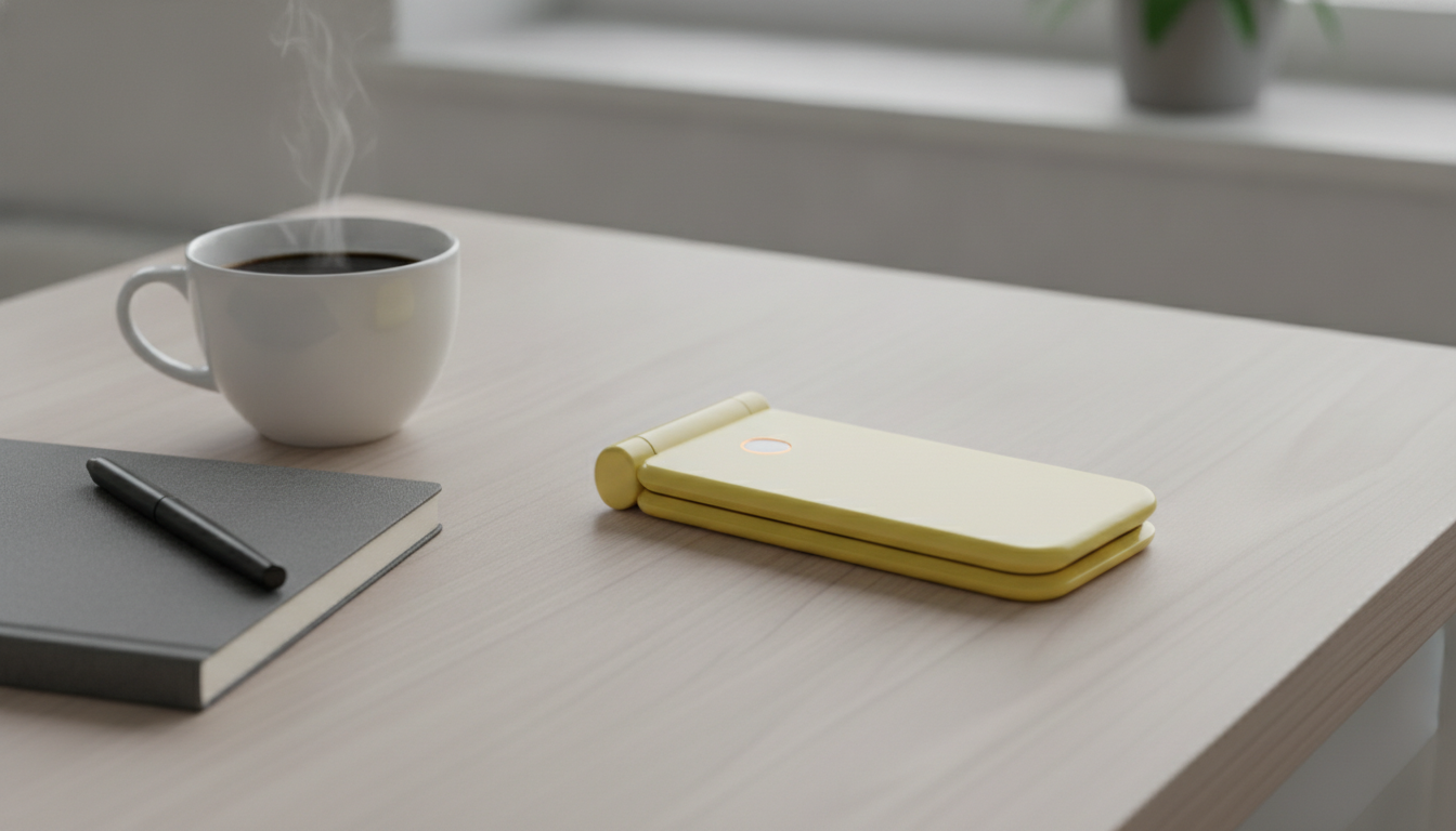Light'tan Renkli ve Uygun Fiyatlı Yeni Katlanabilir Telefon: Light Flip
