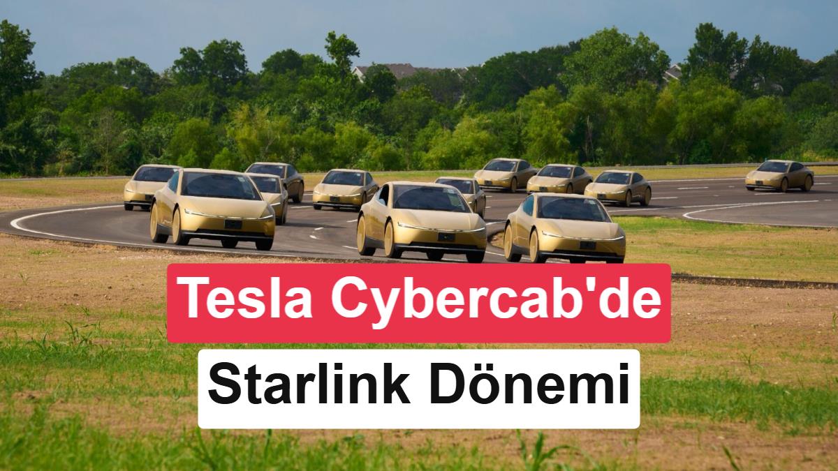 Tesla Cybercab'e Starlink V5 Entegrasyonu: 375 Mbps Uydu İnterneti Geliyor