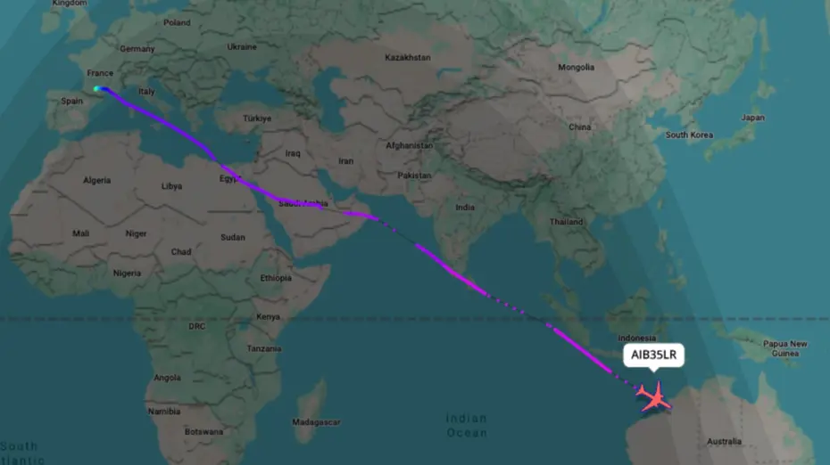 Airbus A350-1000ULR 19 Saat Havada Kalarak 17 Bin Kilometrelik Uçuşu Tamamladı