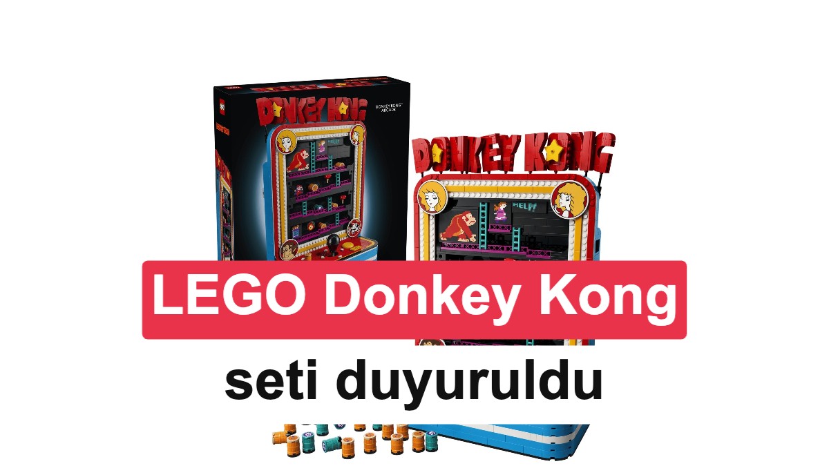 LEGO'dan Oynanabilir Donkey Kong Arcade Seti: 1371 Parçalık Nostalji