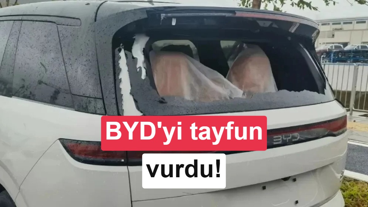 BYD'nin Çin'deki Fabrikasını Tayfun Vurdu: Sıfır Araçlar Hasar Gördü