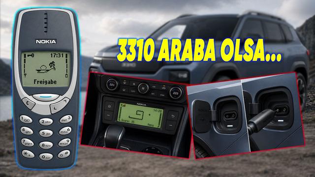 Yapay Zeka Efsaneyi Yeniden Yarattı: Nokia 3310 Bir Otomobil Olsaydı Nasıl Görünürdü?