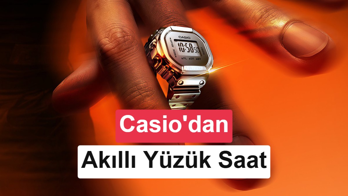 Casio'dan Ekranlı Akıllı Yüzük: CRW-H001 Sağlık Takibi ve Klasik Tasarımı Buluşturuyor