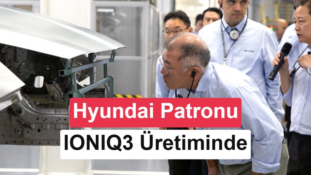 Hyundai Yönetim Kurulu Başkanı İzmit Fabrikasında IONIQ 3 Üretimini Denetledi