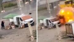 Ukrayna'da Seyyar Satıcıya Drone ile 'İnsan Safarisi' Saldırısı