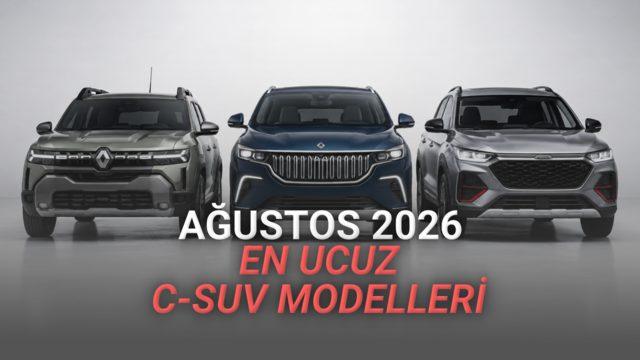 Türkiye Otomotiv Pazarında En Uygun Fiyatlı C-SUV Modelleri (Ağustos 2026)