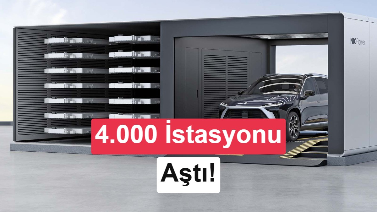 Nio'nun Batarya Değişim Ağı 4 Bin İstasyonu ve 120 Milyon İşlemi Aştı