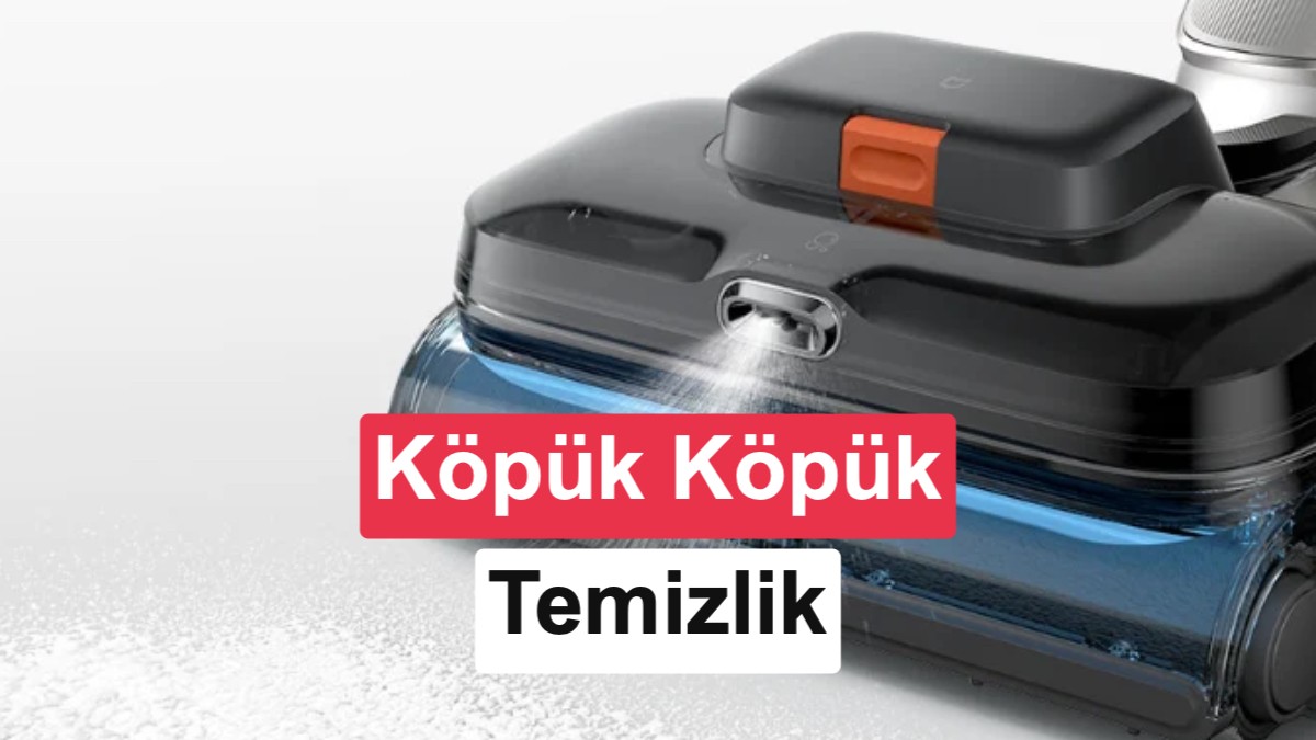 Xiaomi'den Aktif Köpük ve Buhar Gücüne Sahip Yeni Akıllı Süpürge: Mijia 5 Pro