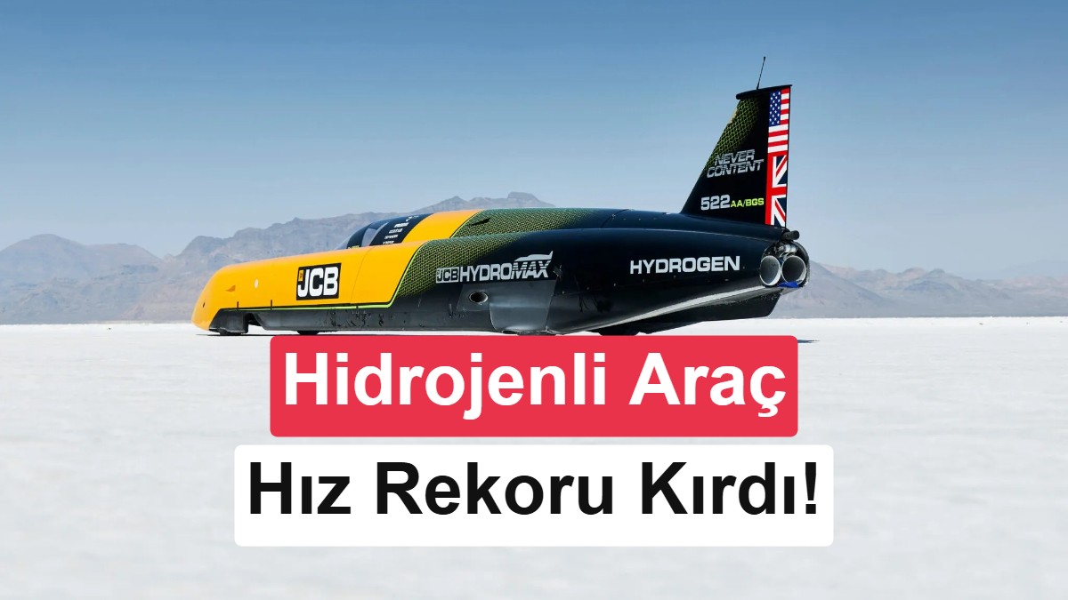 Hidrojenli JCB Hydromax, 654 km/s Hızla Dünya Rekoru Kırdı