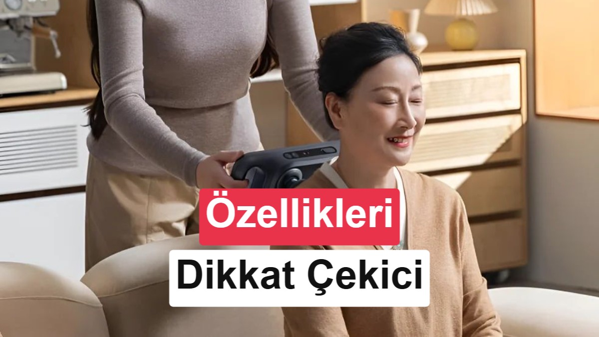 Xiaomi'den Tek Şarjla 31 Gün Dayanan Yeni Masaj Tabancası: Mijia Multi-Head Massage Gun 3