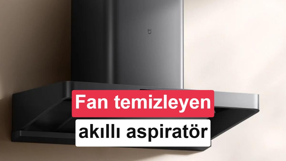 Xiaomi, Kendi Kendini Temizleyen Akıllı Aspiratörü Mijia Smart Range Hood 3'ü Tanıttı