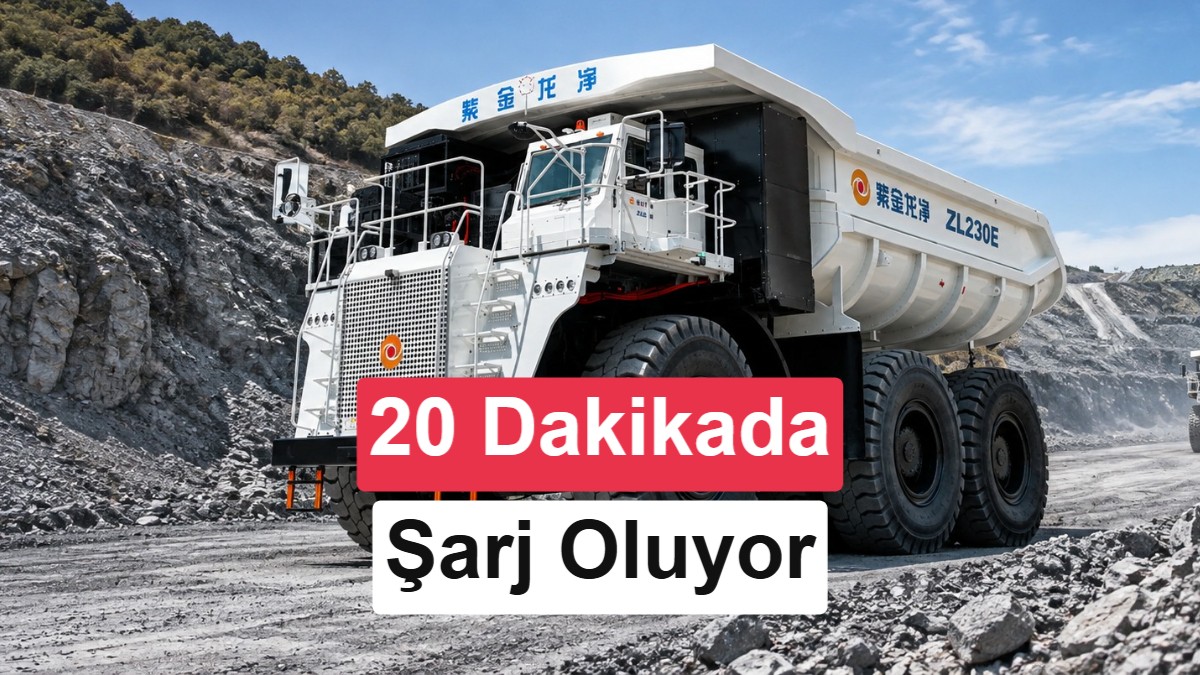 Dünyanın En Büyük Elektrikli Maden Kamyonu ZL230E Tanıtıldı: 25 Dakikada Şarj Oluyor