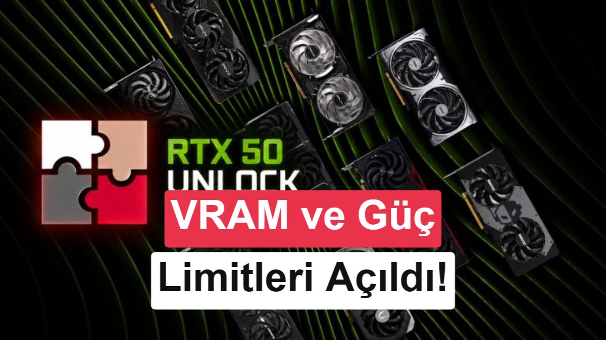 Nvidia RTX 50 Serisinde VRAM Kilidi Kırıldı: GDDR7 Hızları 36 Gbps'e Ulaşıyor