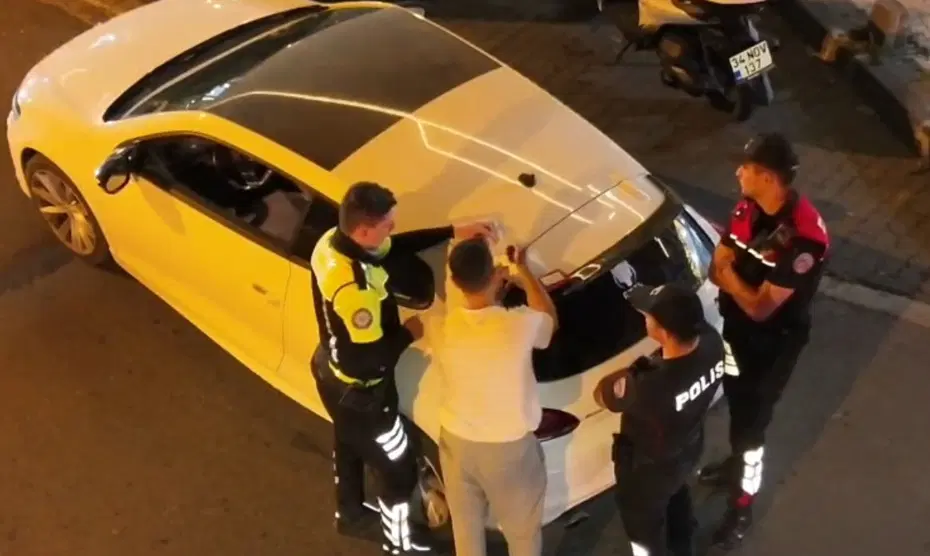 Başakşehir'de Gürültü Kirliliğine Drone Destekli Operasyon: 3 Araç Trafikten Men Edildi