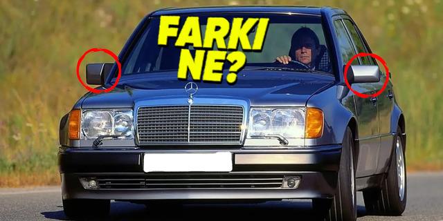 Mercedes W124'ün Asimetrik Ayna Tasarımının Arkasındaki Mühendislik Sırrı
