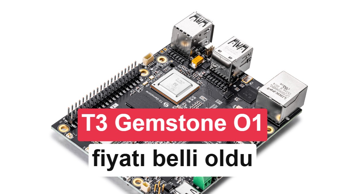 Yerli Geliştirme Kartı T3 Gemstone O1'in Fiyatı ve Özellikleri Belli Oldu