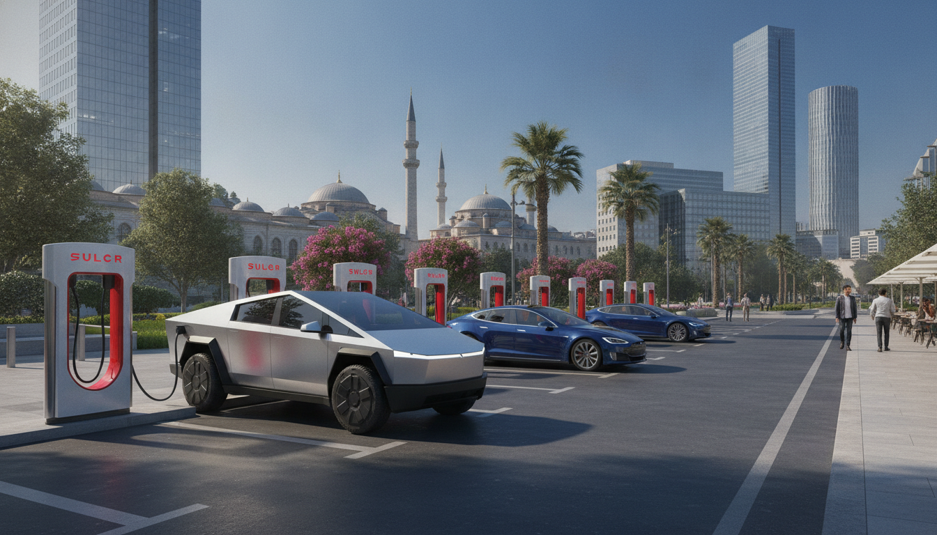 Tesla'dan İzmir'e Yeni Supercharger İstasyonu: Türkiye'de Şarj Ağı Genişliyor