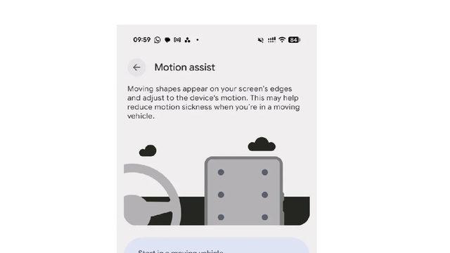 Android 17 ile Araç İçi Mide Bulantısını Önleyen 'Motion Assist' Özelliği Geldi