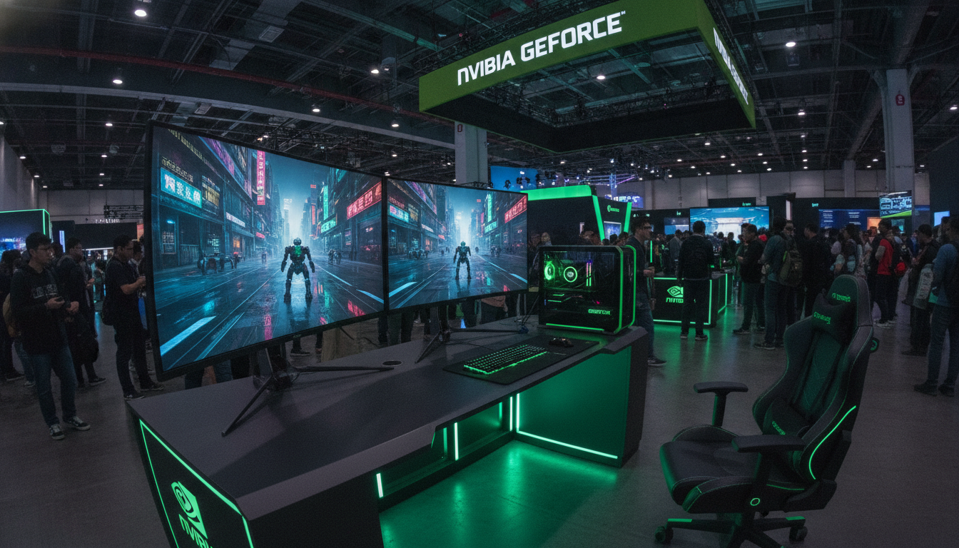 NVIDIA Gamescom 2026'da DLSS 4.5, RTX Mega Geometry ve 1000Hz Monitörleri Duyurdu