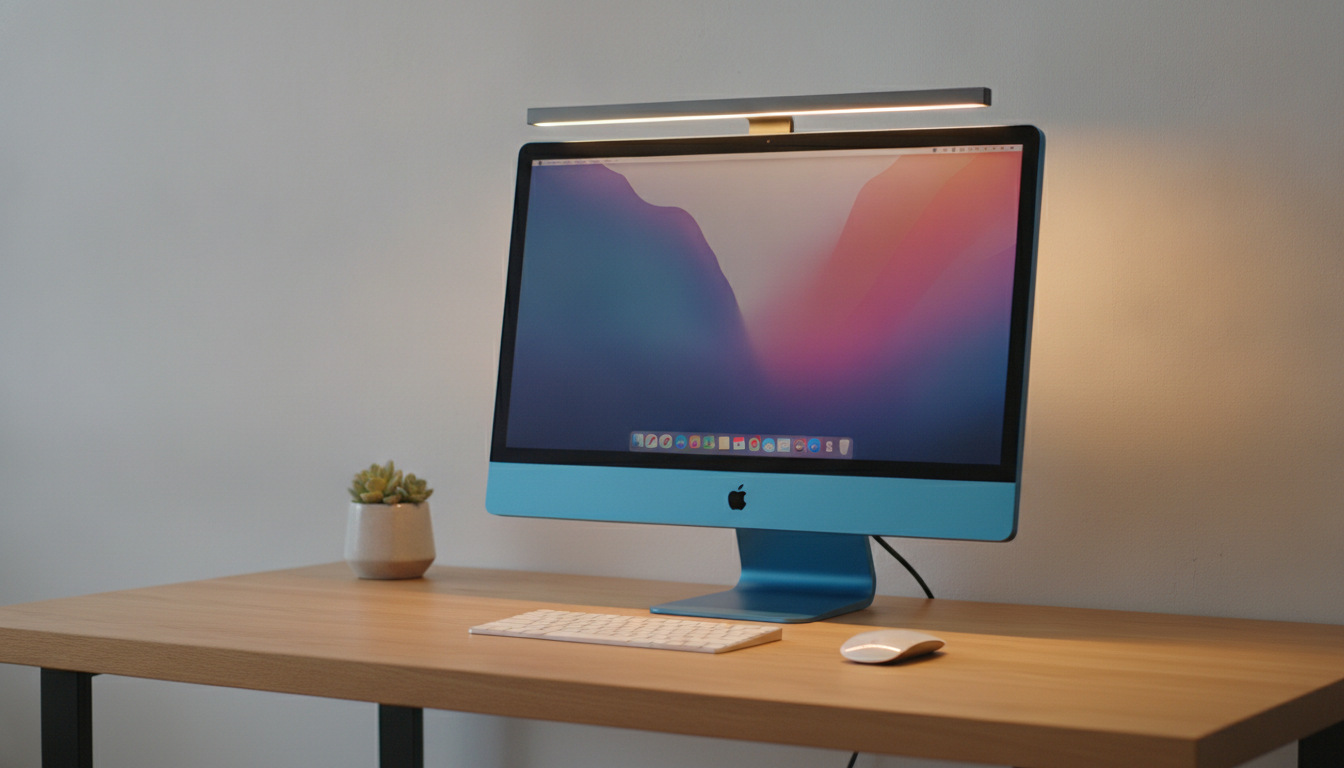 BenQ, 24 İnç iMac'ler İçin Özel Geliştirdiği iScreenBar Monitör Işığını Tanıttı