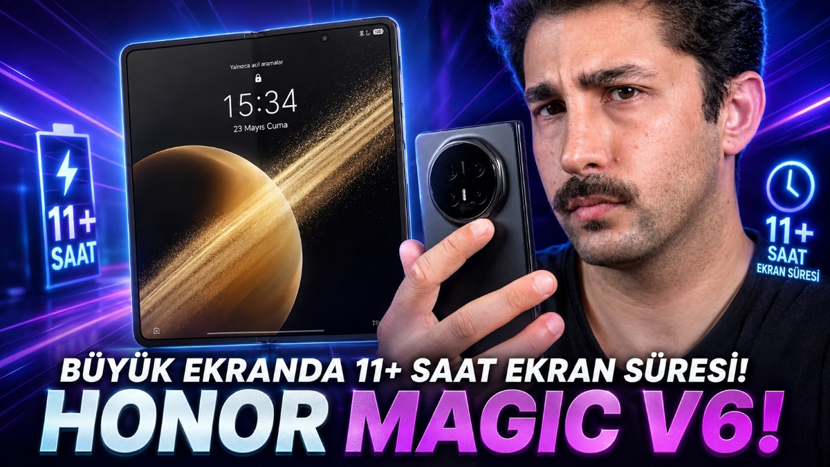 Honor Magic V6: 8.75mm İncelik ve 6660mAh Bataryalı Katlanabilir Telefon