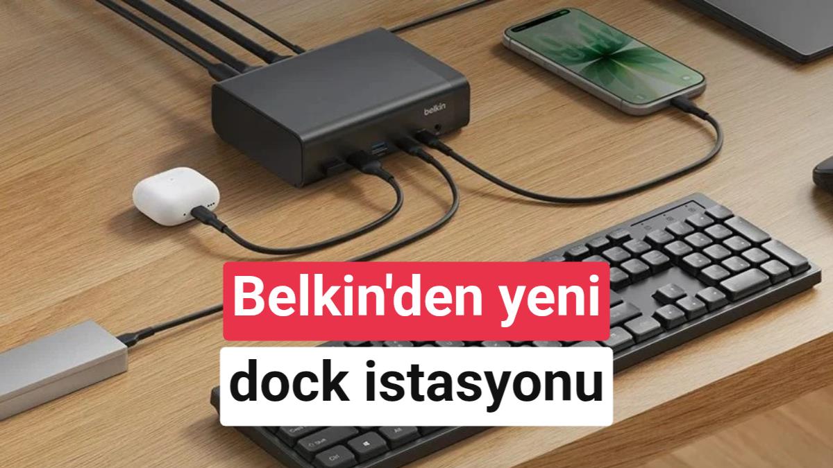 Belkin'den 12 Farklı Çıkış Sunan Yeni Dock İstasyonu: INC032 Tanıtıldı
