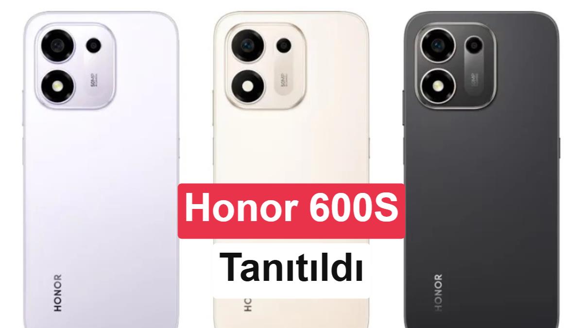 Dev Bataryalı Honor 600S 5G Tanıtıldı: 8.100 mAh Kapasite ve Yapay Zeka Özellikleri