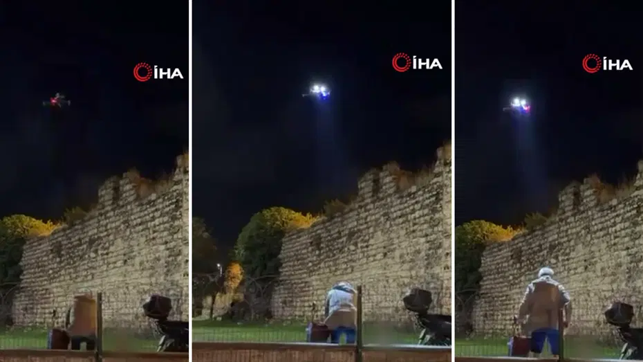 İstanbul'da Drone Destekli Alkol Denetimi: "Derhal Bu Bölgeden Ayrılın"