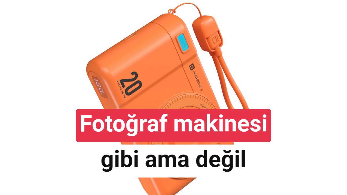 Portronics'ten Fotoğraf Makinesi Tasarımlı İlginç Powerbank: Power Shutter Air 20K