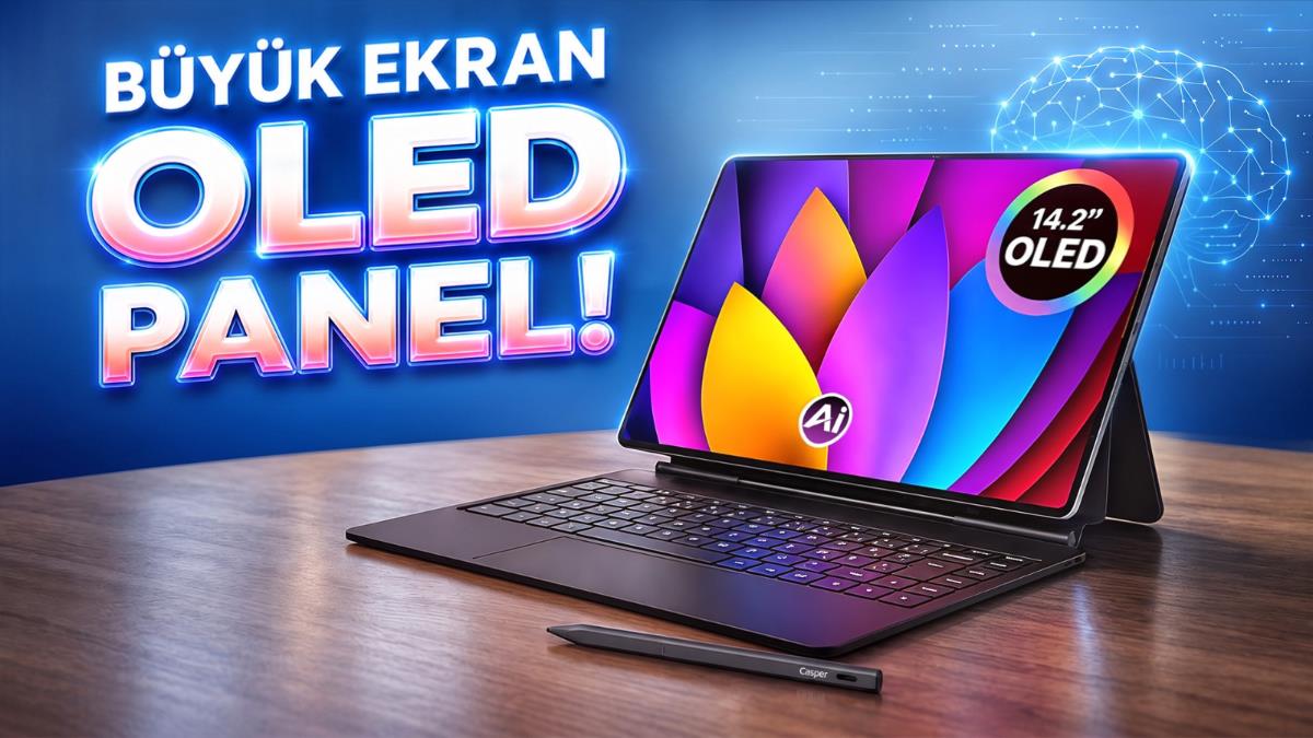 Casper Pad Z10 Pro Tanıtıldı: 14.2 İnç OLED Ekran ve 10.000 mAh Batarya