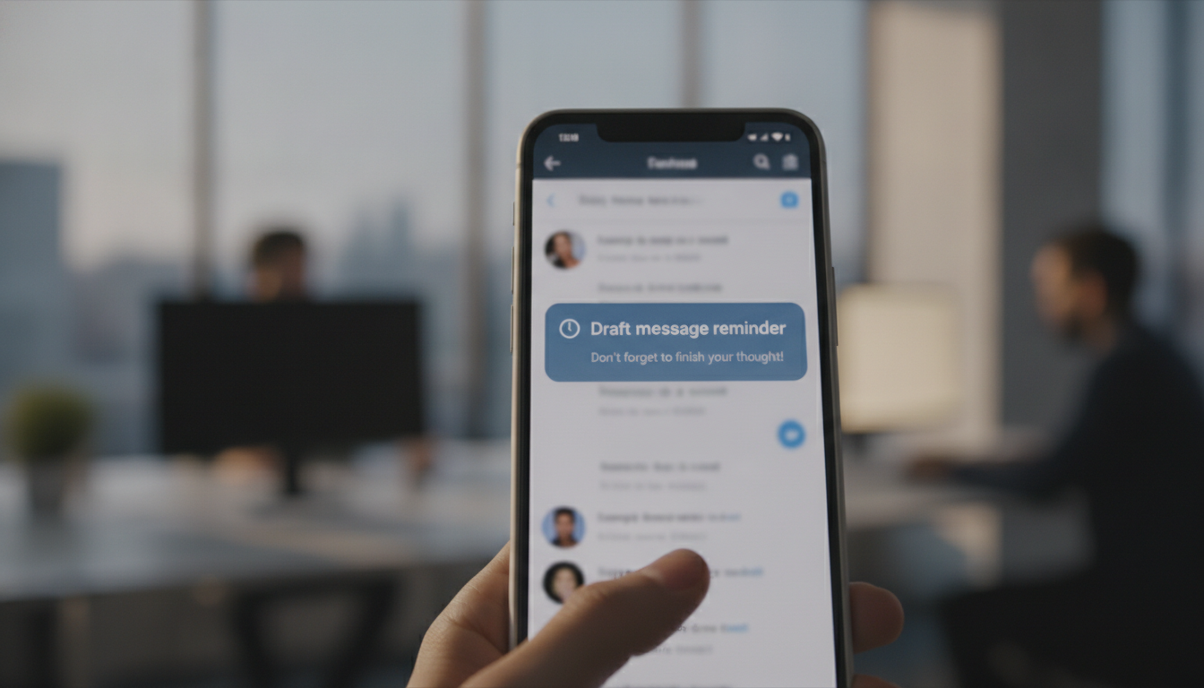 WhatsApp'tan Yeni Özellik: Yarım Kalan Mesajlar İçin Hatırlatma Bildirimi Geliyor