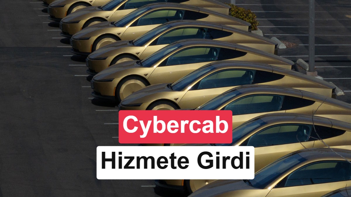 Tesla'nın Direksiyonsuz Robotaksisi Cybercab Ücretli Yolculuklara Başladı