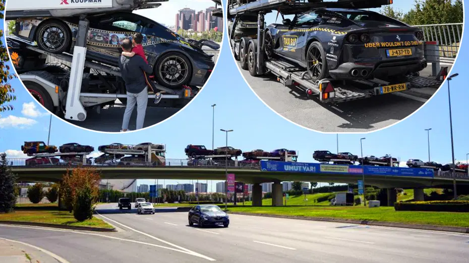 İstanbul'da Milyon Dolarlık Konvoy: Süper Lüks Otomobiller İçin Dev Lojistik Operasyonu